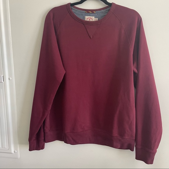 Brooks Brothers Crew Neck Sweater Maroon L Vintage Aesthetic - Picture 7 of 8